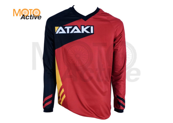 Джерси ATAKI Rampage коричневая/желтая